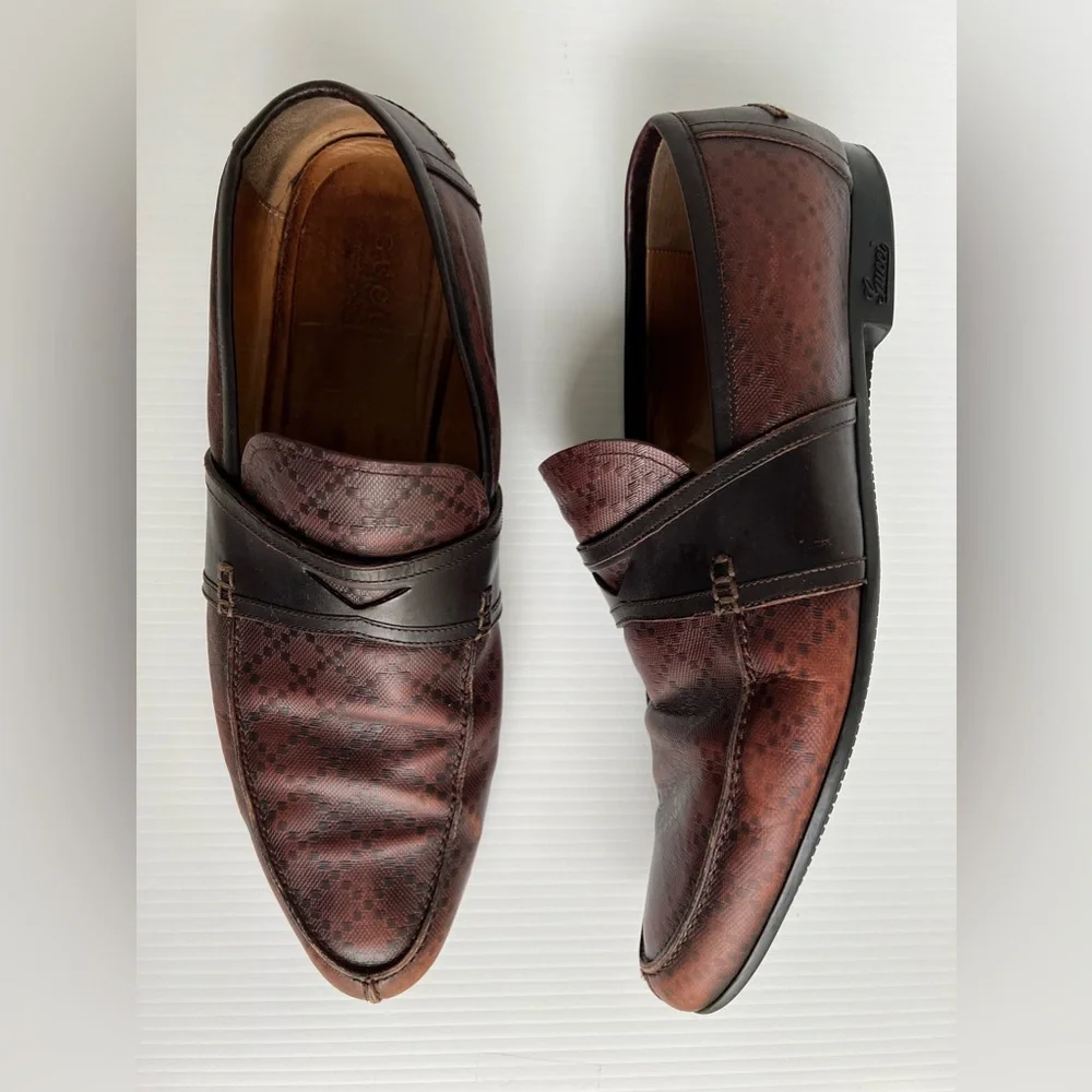 Gucci Brown Leather Loafer size 11